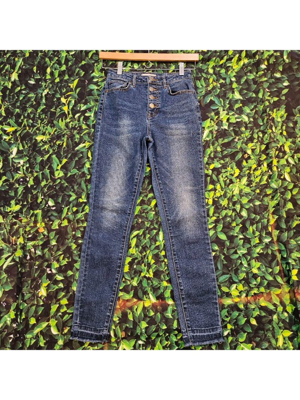 Womens Jeans 26 Button Fly High Rise Skinny Denim Francescas Harper City Classic